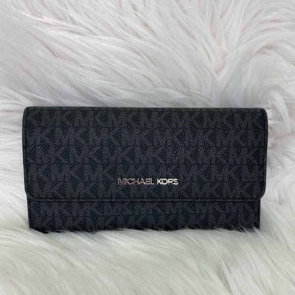 🖤 Michael Kors 🖤 Jet Set Travel Trifold Wallet - Picture 1 of 8